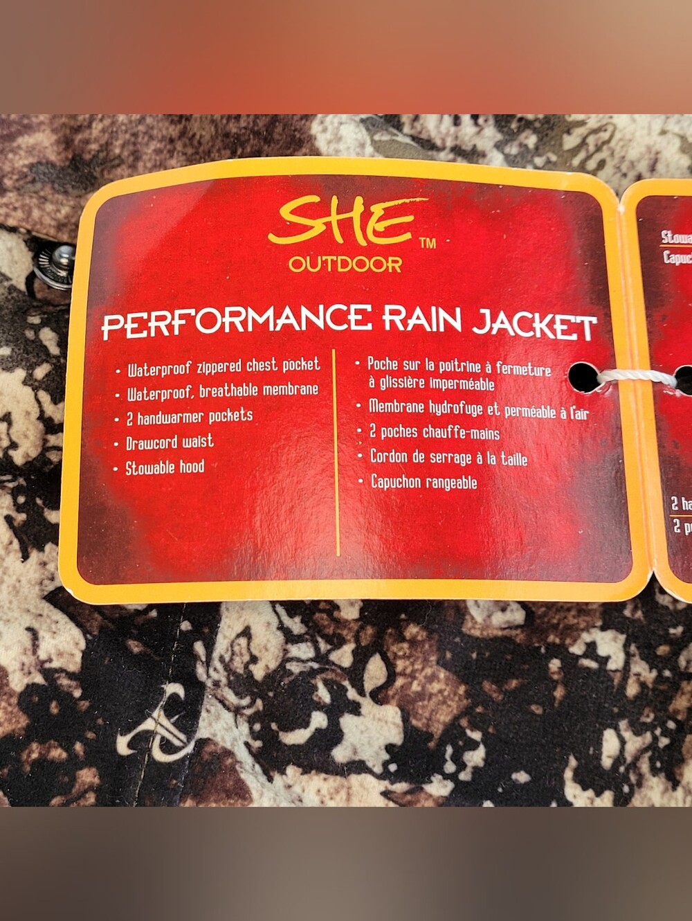 SHE Outdoor Rainwear Jacket Strata Womens Size Small Performance Rain Hunting - Picture 4 of 15